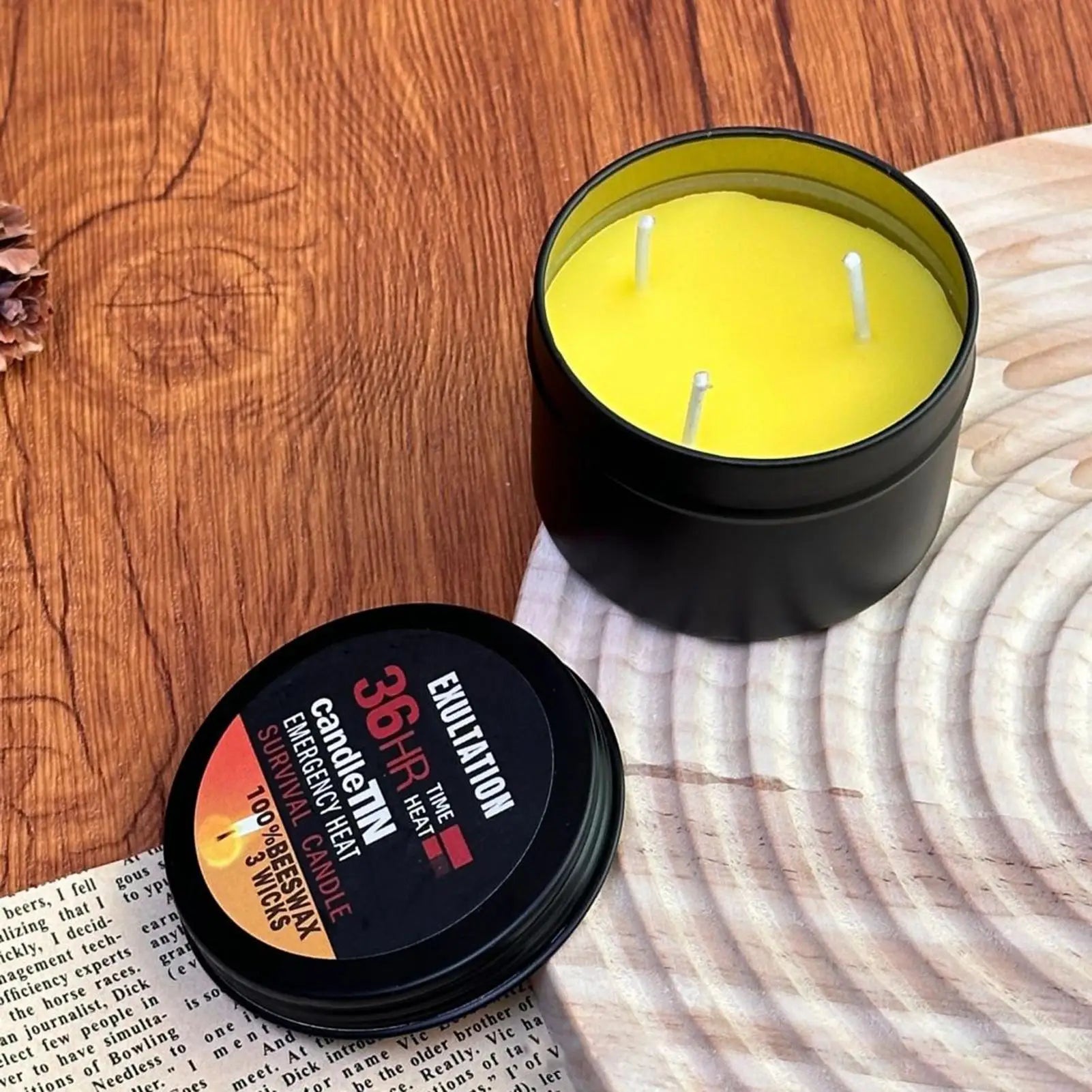 Survival Candles for Household Power Outages Windproof Smokeless Disaster Prevention Emergency Supplies No Electricity Lighting