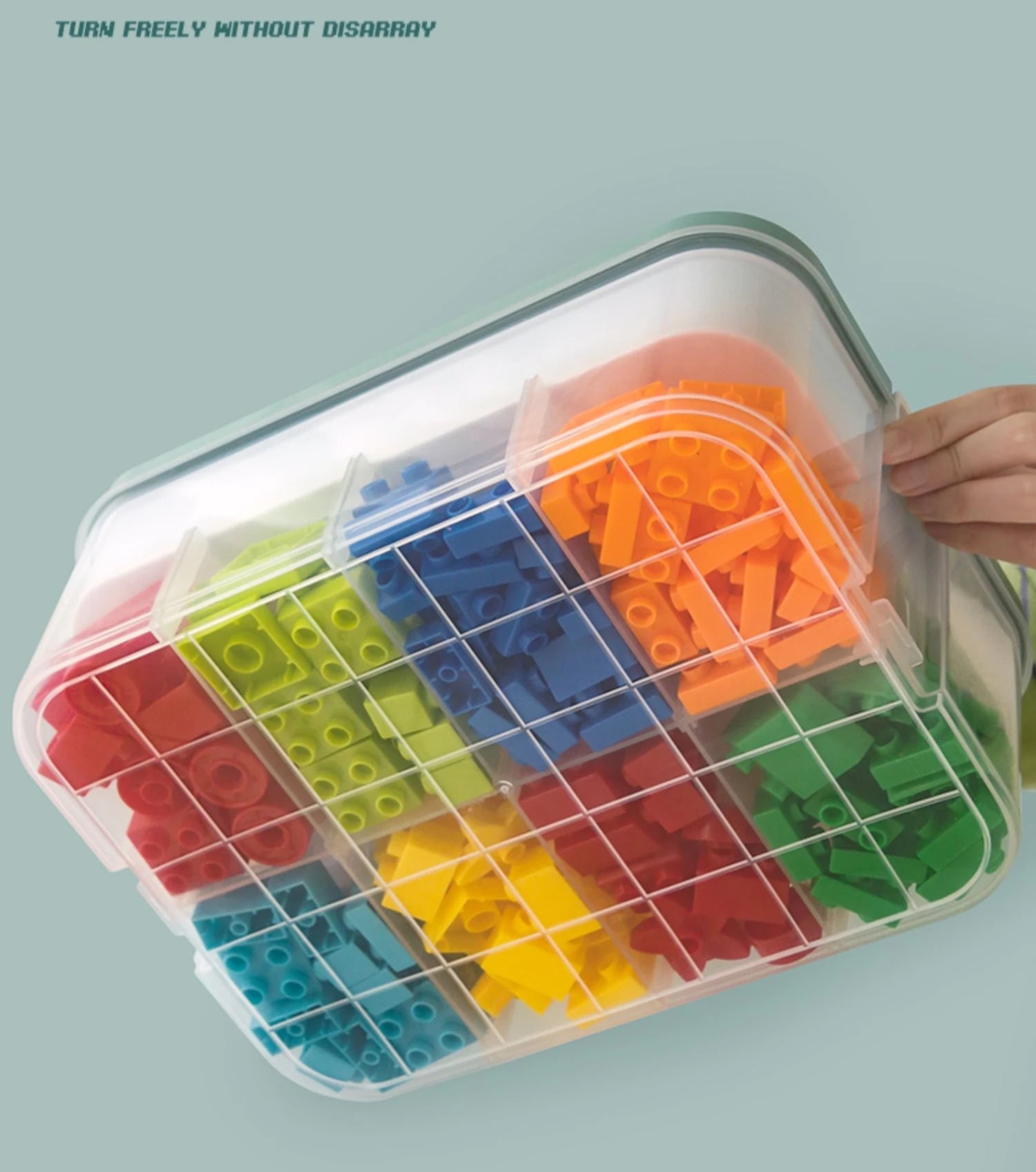 Lego Storage Box Building Block Organizer Particle Toy Jigsaw Puzzle Container Partition Lego Storage Bin Children Toy Organizer