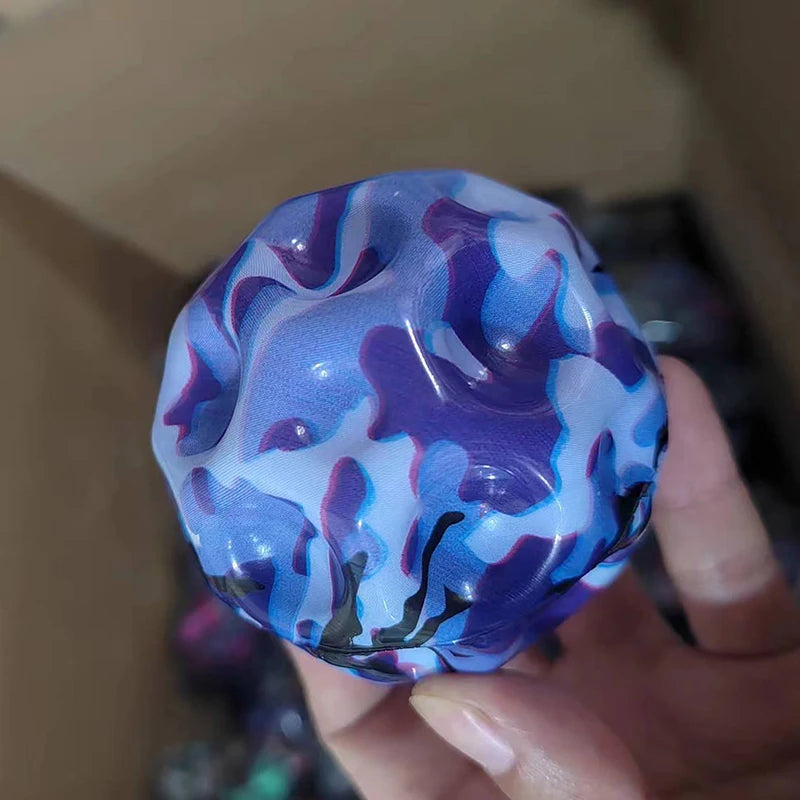 Galaxy Moon Shape Porous Bouncy Ball | Popping Sensory Fidget Toy | Stress Relief | Kids & Adults