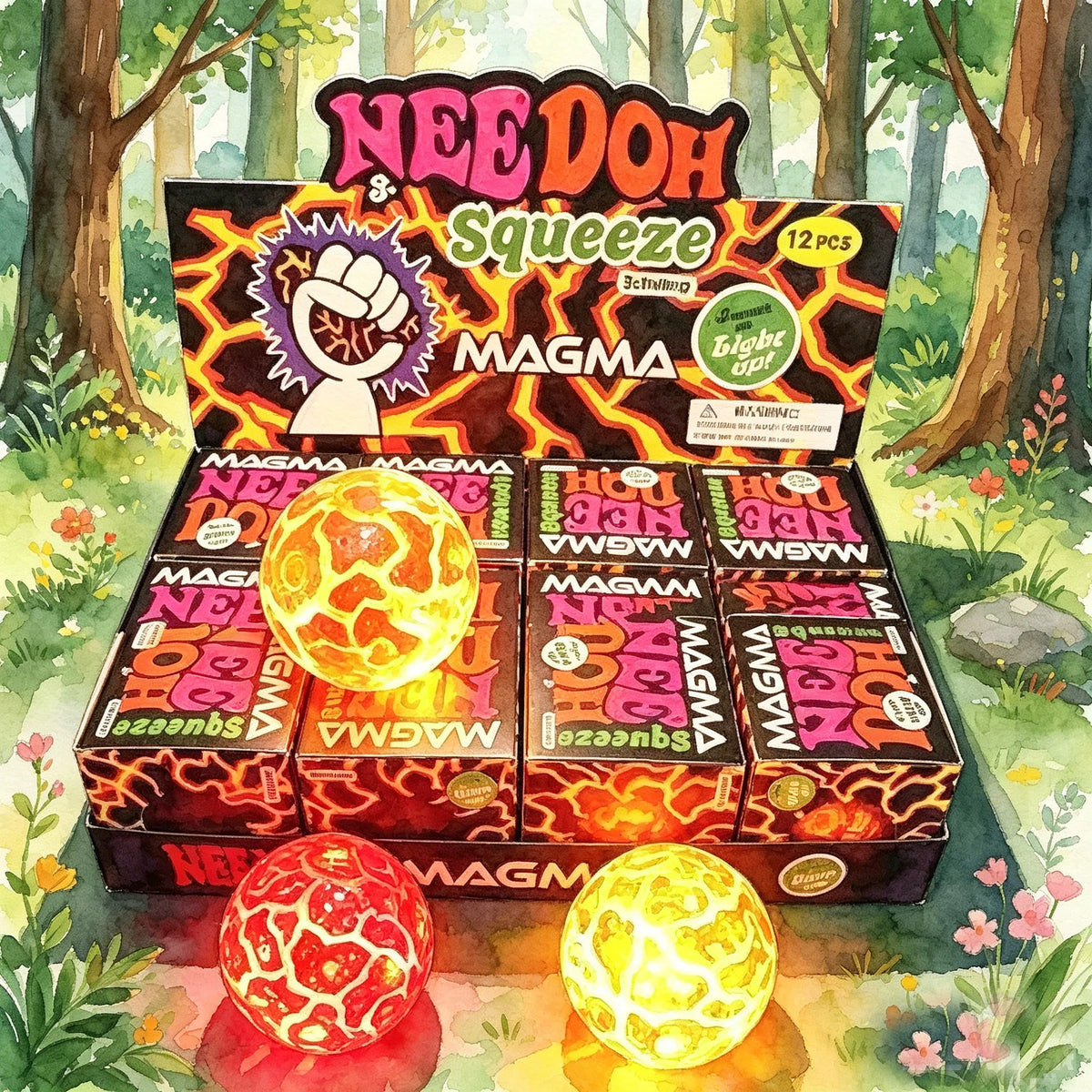 NeeDoh Meteorite Squishy Squeeze Balls