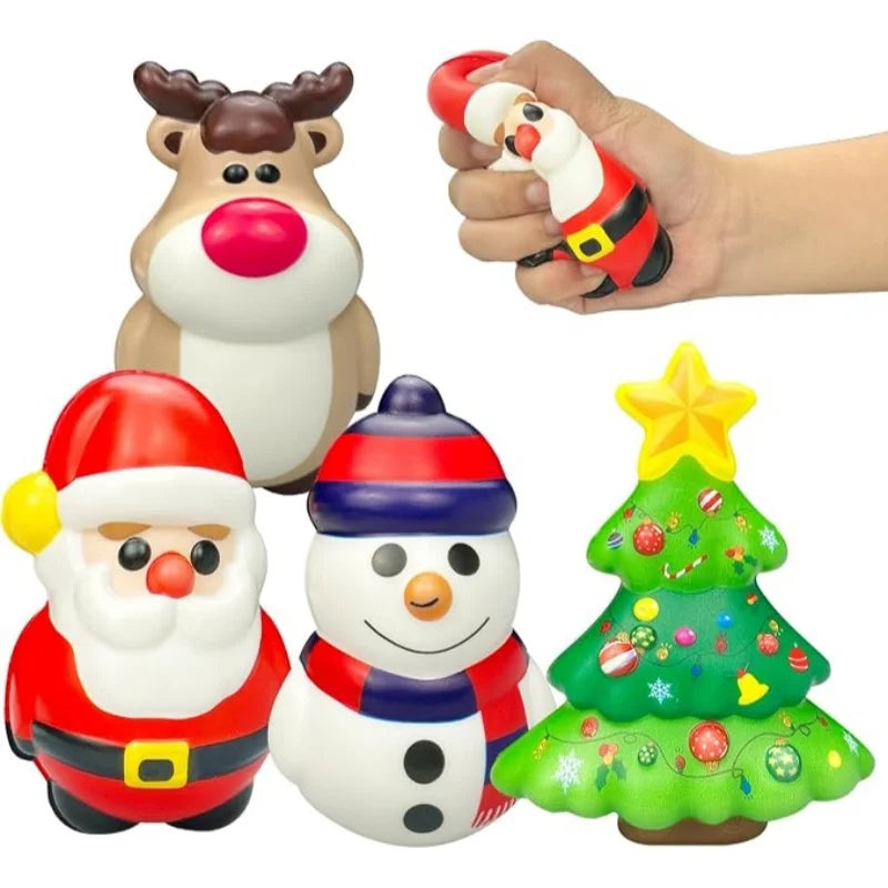 Christmas Squishy Toys – 4-Piece Set