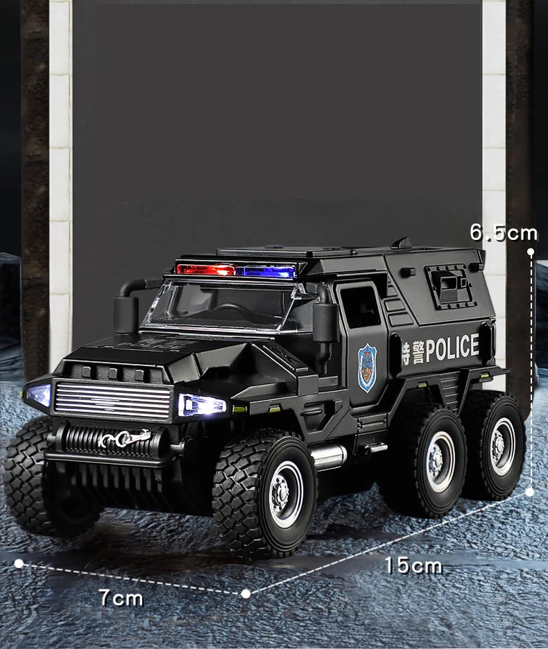 1:32 Alloy Car Model Diecasts & Toy WAT City Police Truck Model Diecast Vehicles Toy Cars Kid Toys For Children Gifts Boy Toy