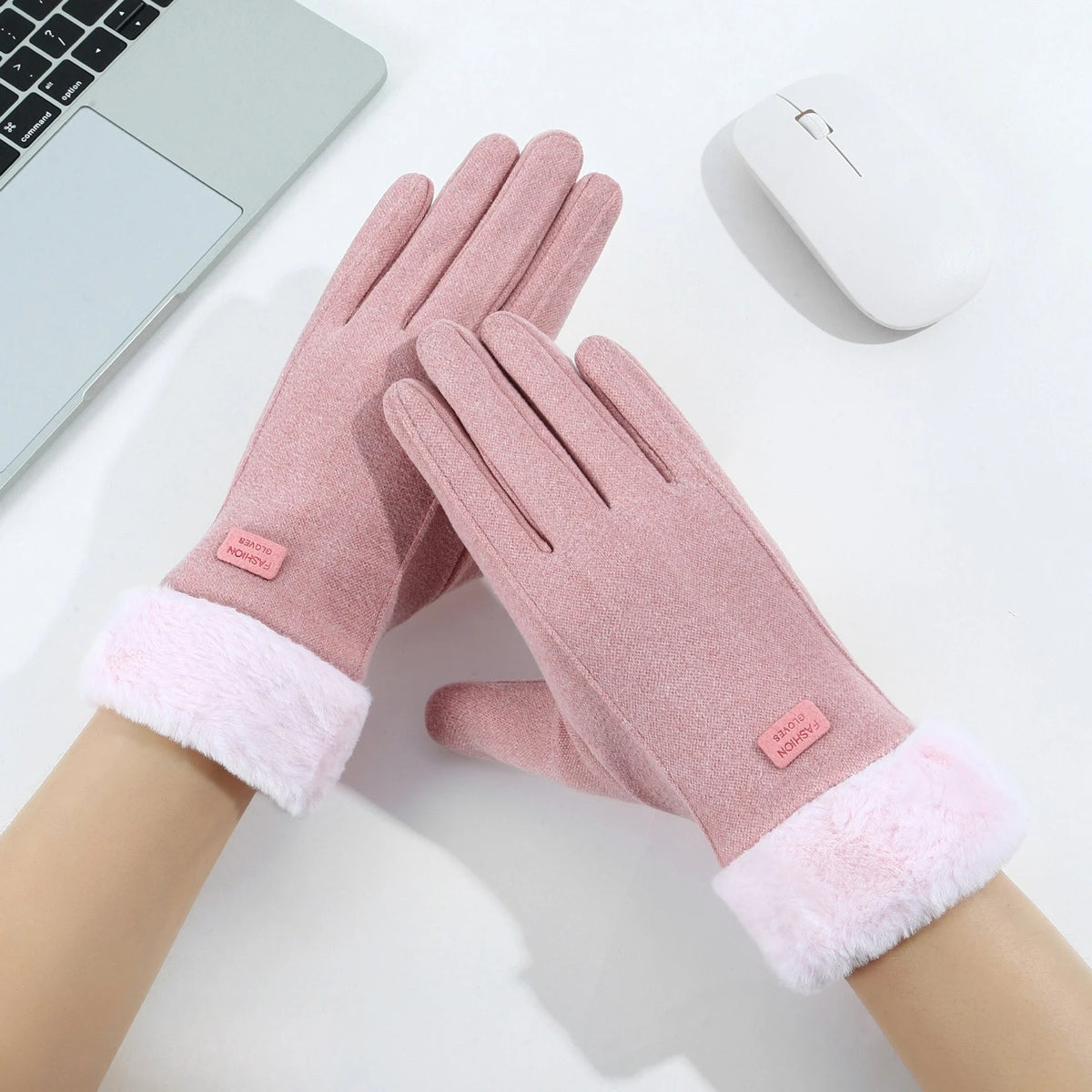 Women's Plush-Lined Touchscreen Gloves