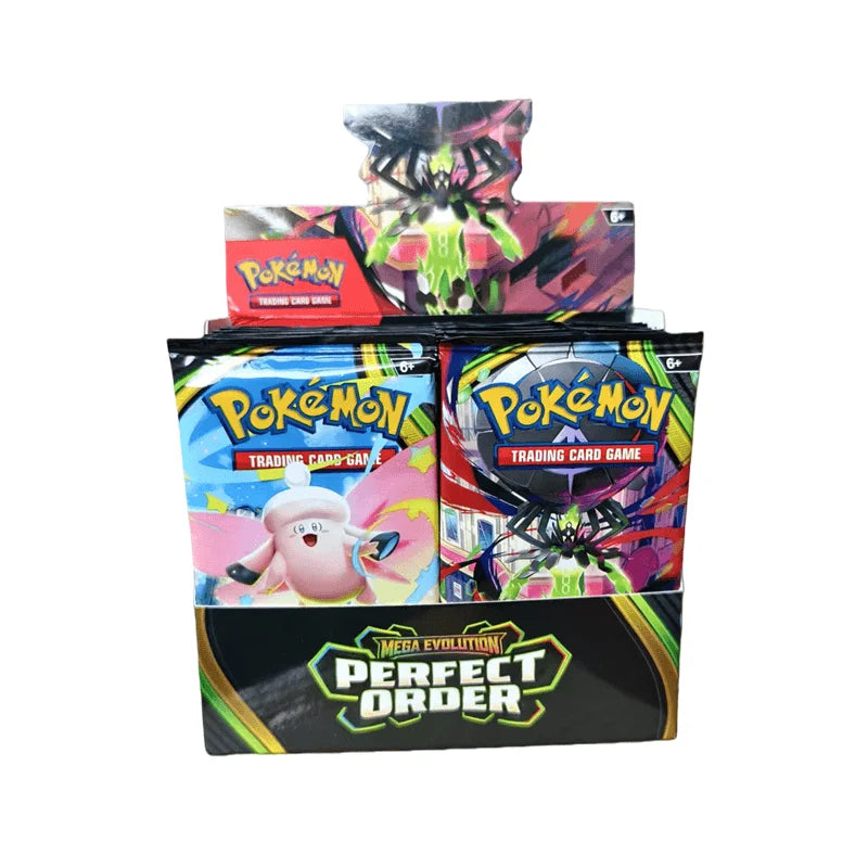 360 PCS Pokemon Mega Evolution Perfect Order Booster Box card English Rare Holographic English Booster Battle Transaction Card