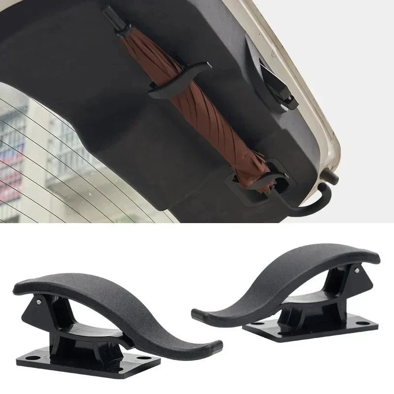 2-Pack Car Seat Back Hook & Umbrella Storage Organizer