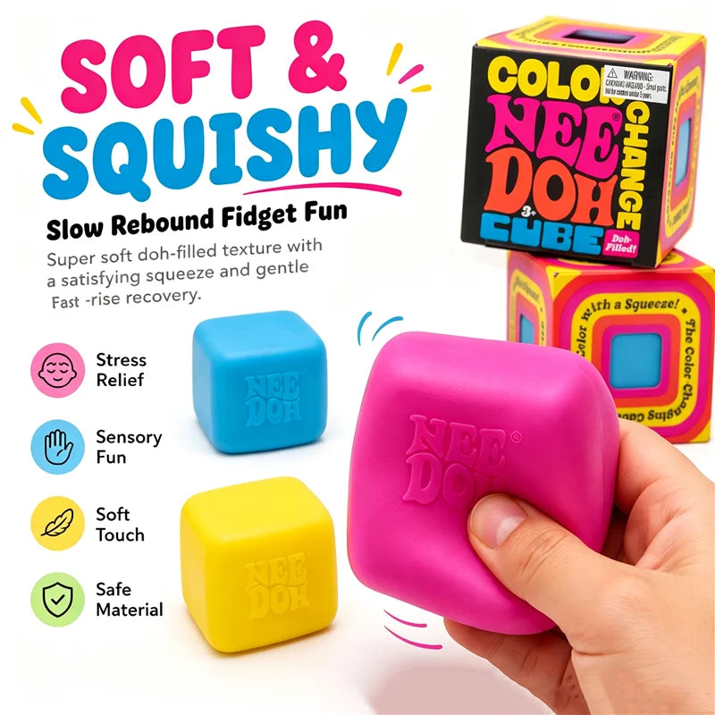 Color-Change Squishy Cube
