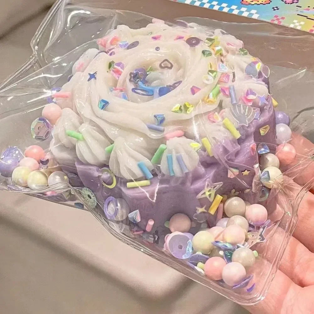 Taba Squishy Cake & Doughnut Stress Relief Toy — Extra Large Sensory Fidget for Kids & Adults