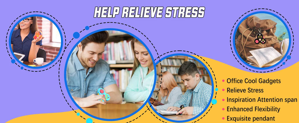 Fidget Toys for Kid and Adults, Autism Figette Cubes Desk Toys, Anxiety Relief Stress Toys, Sensory Fidget Cubes Gifts for Kids