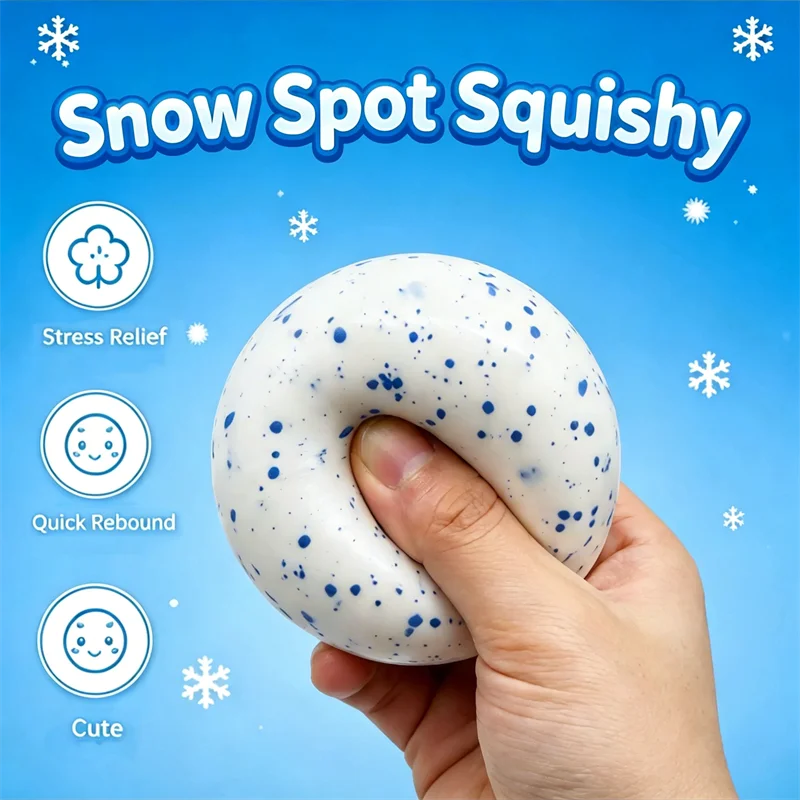 NeeDoh Snow Ball Crunch Squishy Toy