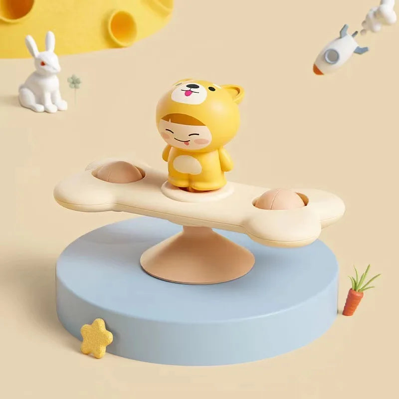 Montessori Suction Cup Spinner Toy | Sensory Table Game for Babies & Toddlers
