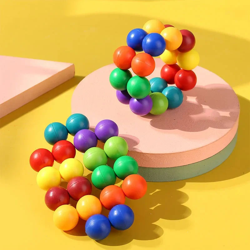DIY 3D Rotating Sensory Fidget Ball | Stress & Anxiety Relief Desk Toy for ADHD & Travel