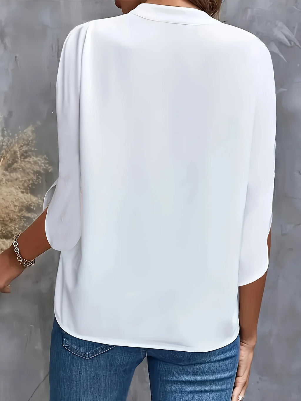 Women's Plus Size V-Neck Blouse