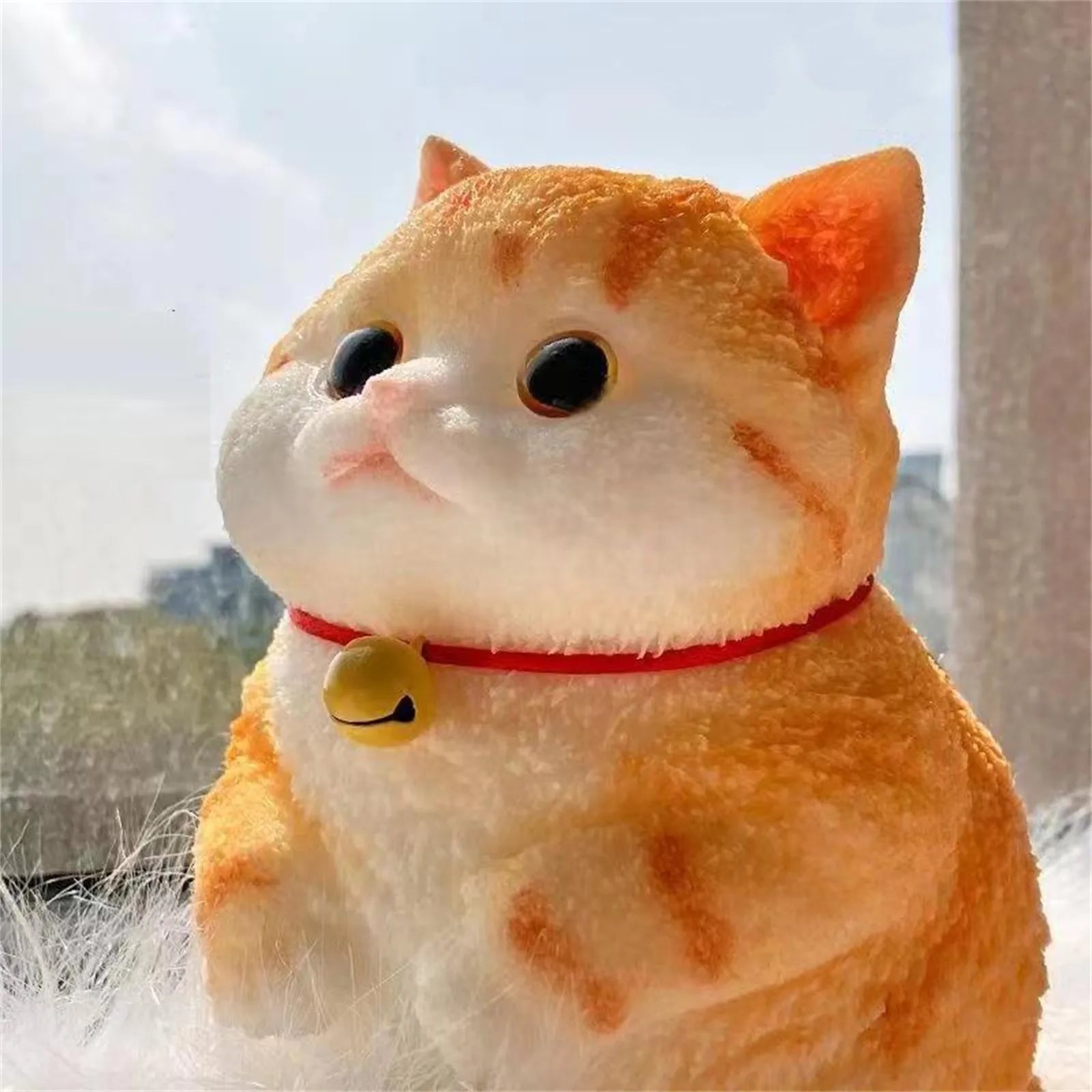Handmade Fat Cat Slow Rebound Squeeze Toy – Mini Cute Animal Stress Relief Desktop Ornament