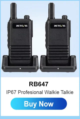 Retevis RT86 Walkie Talkie Professional Two Way Radio Long Range Walkie Talkie Communication radio for Outdoor Business