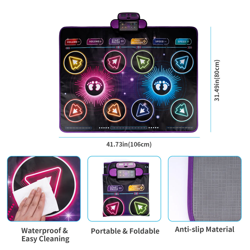 Kids Electronic Dance Mat – Musical Floor Blanket with 9 Levels