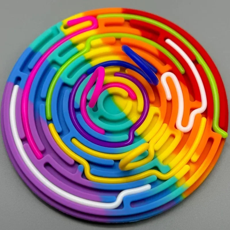 Silicone Rubber Fidget Stress Relief Toy – Anxiety & Focus Aid for ADHD, Autism, Kids & Adults
