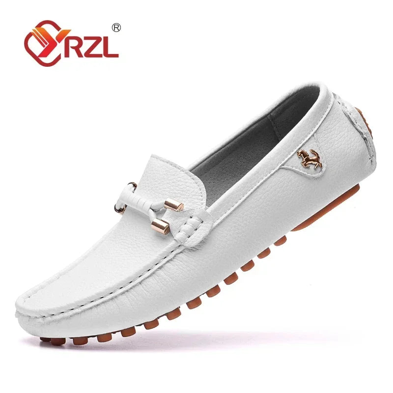 Men's Handmade Moccasin Loafers | Slip-On Casual Leather Shoes