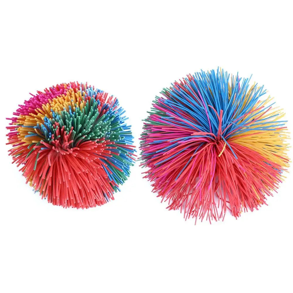 Stress Relief Anti-Stress Colorful Rainbow Fidget Sensory Ball Baby Stretchy Ball Bouncy Stress Balls Monkey Stringy Balls