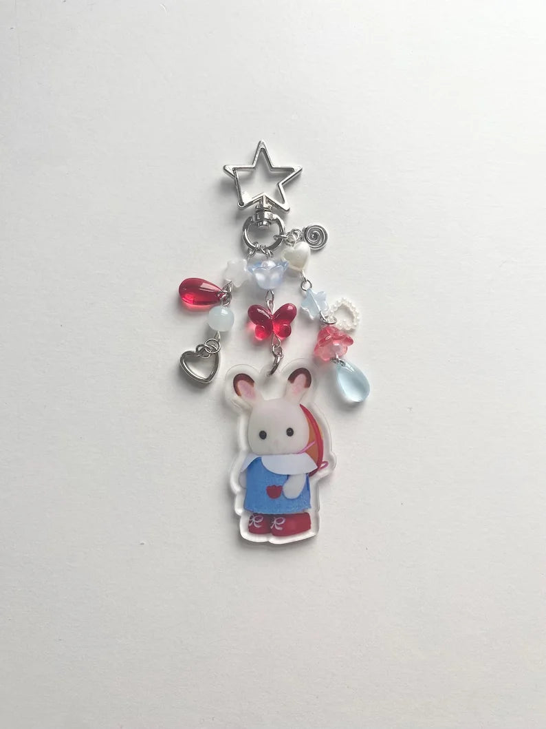 Calico Critters keychains ⋆.࿔* Y2K