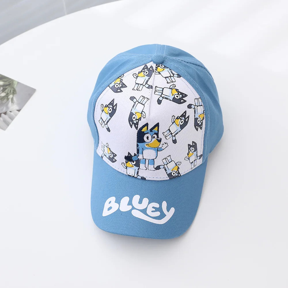 Bluey Kids Cap with Adjustable Velcro 100% Polyester Material Perfect for Spring/Summer Ideal Boy Hat for Sun Protection