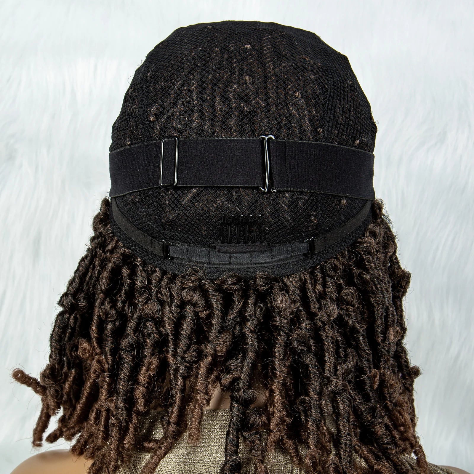 Synthetic Lace Front Wig Braided Wigs Dreadlock Wig 16 inches Short Knotless Butterfly Locs Wigs for Black Women Synthetic Wig