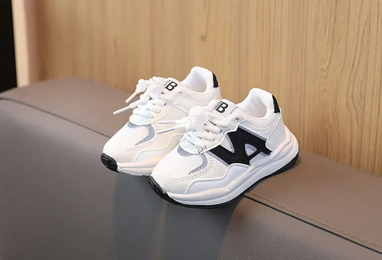 Kids' Unisex Breathable PU Leather Sport Running Sneakers