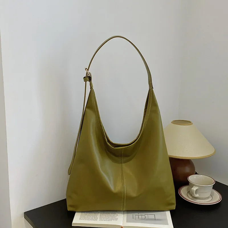 Women's Structured PU Tote Bag