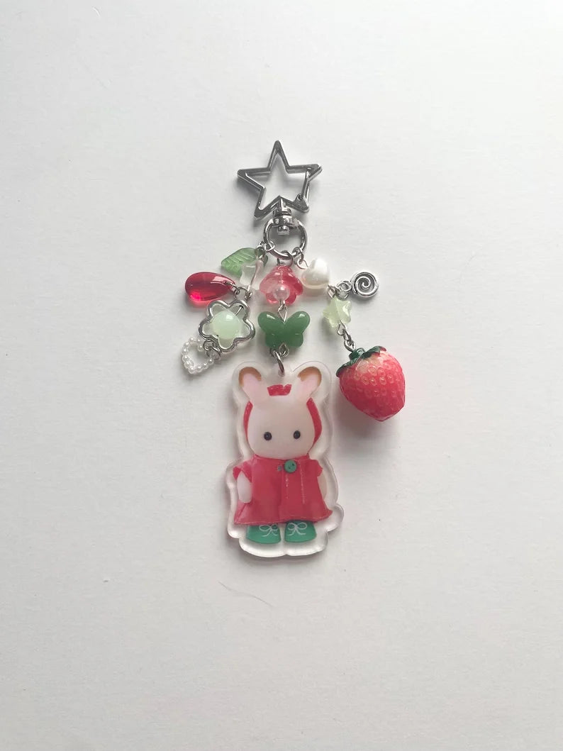 Calico Critters keychains ⋆.࿔* Y2K
