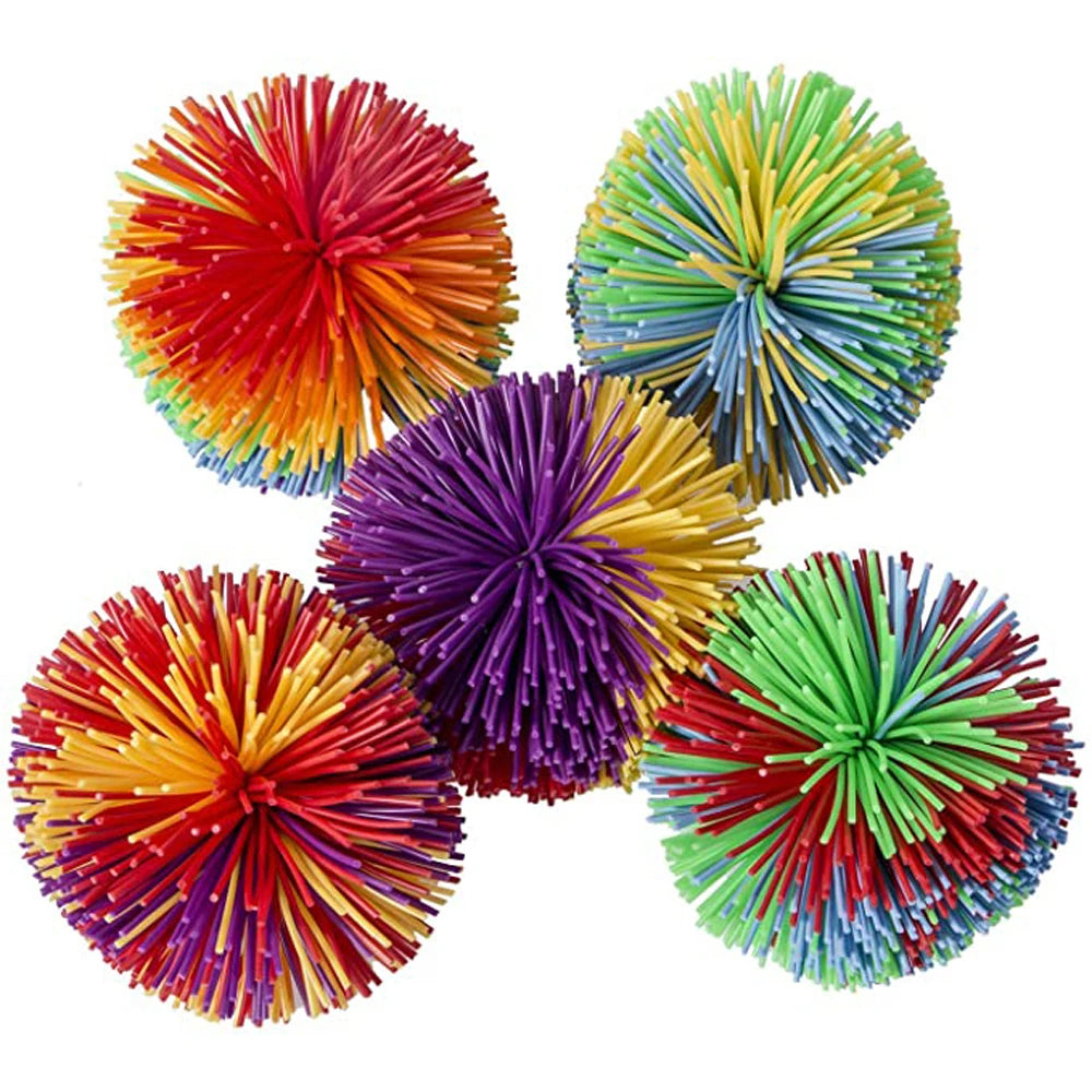 Stress Relief Anti-Stress Colorful Rainbow Fidget Sensory Ball Baby Stretchy Ball Bouncy Stress Balls Monkey Stringy Balls
