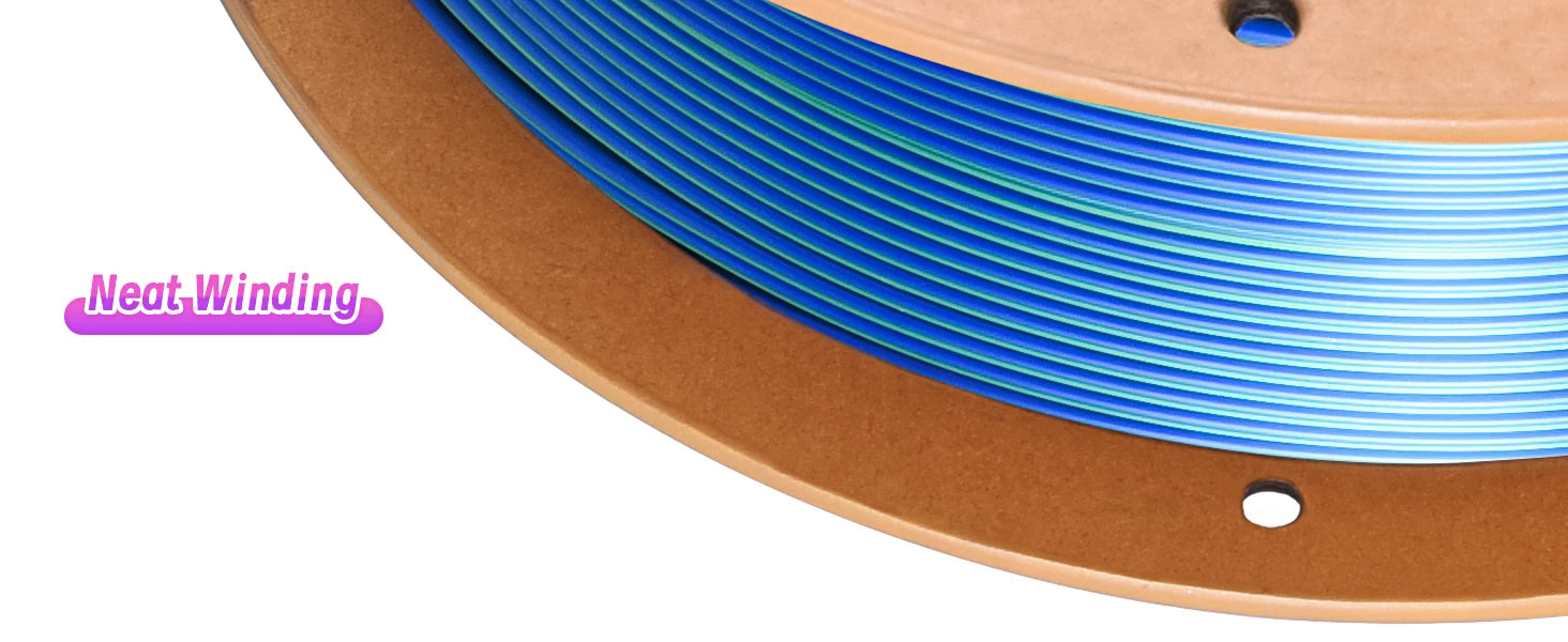 ERYONE 1KG Silk Dual Color PLA Series 3D Printer Filament 1.75mm, Dual-Color Coextrusion Silky Shiny Finish, 1kg Spool