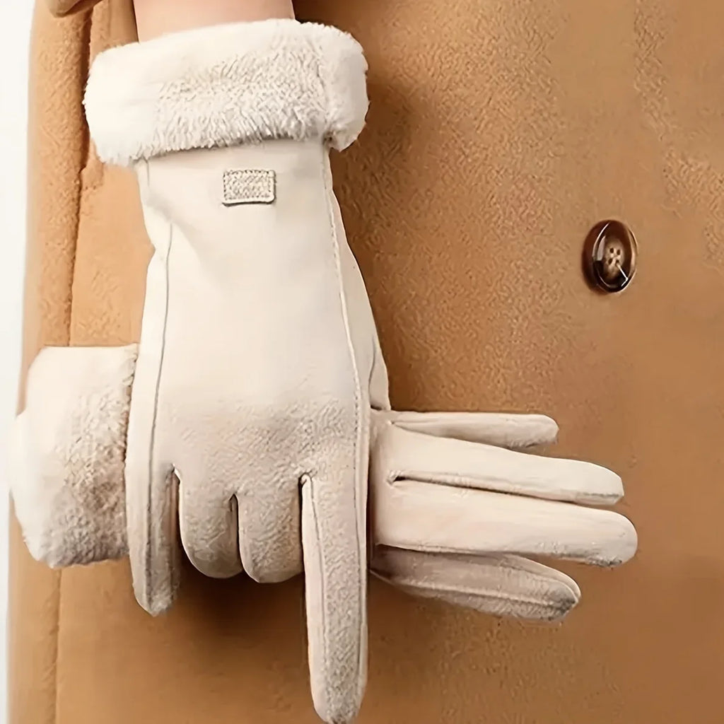 Women's Plush-Lined Touchscreen Gloves