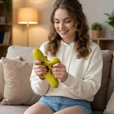1PC Cucumber Shaped Squeezed Toy Creatively Gift For Kid Adult Sensory Playful Toy Realistic Interesting Decompression Toy