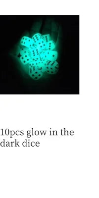 D20 Glow-in-the-Dark Polyhedral Dice Set | 10 Pieces | RPG, DND, MTG & More