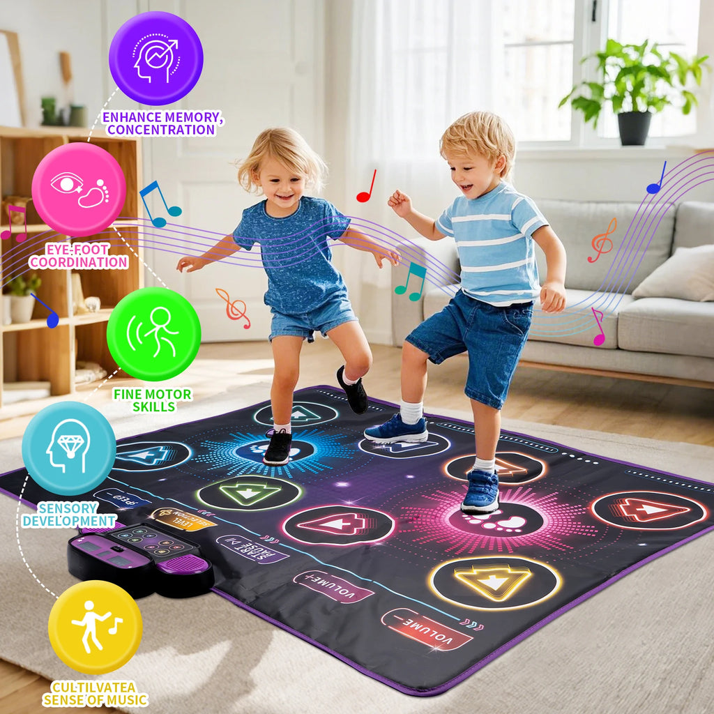 Kids Electronic Dance Mat – Musical Floor Blanket with 9 Levels