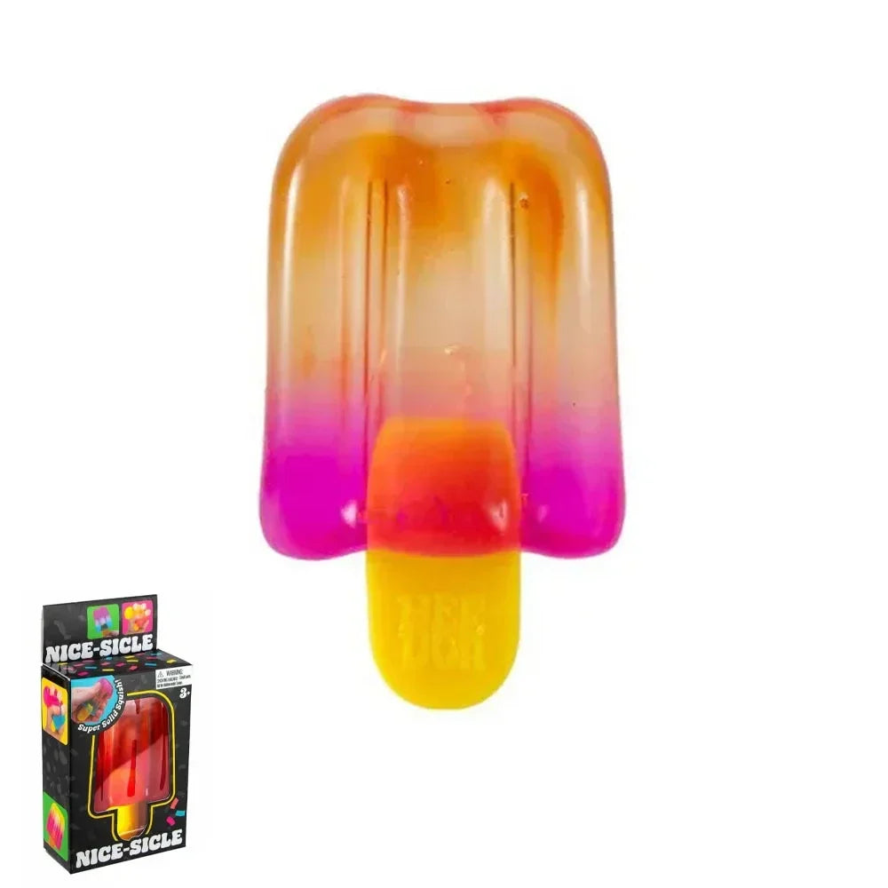 Nice Sicles Popsicle Sensory Squeeze Toy | Stress Relief for Kids & Adults — Summer Gift