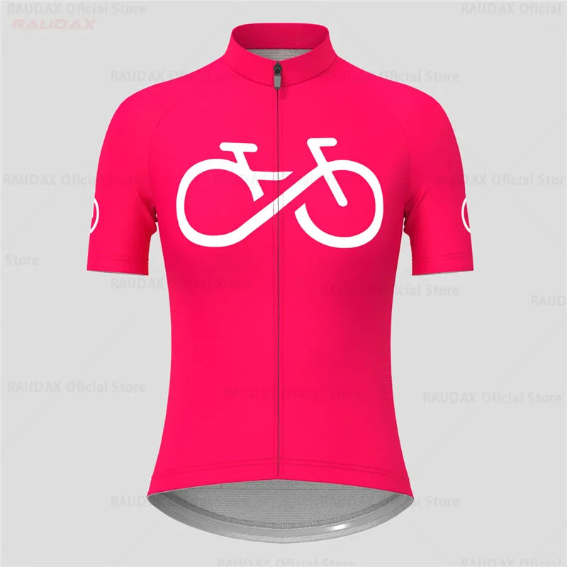2026 Cycling Jersey Women Bike Mountain Road MTB Top Female Bicycle Shirt Short Sleeve Racing Riding Clothing Summer Blouse Pink