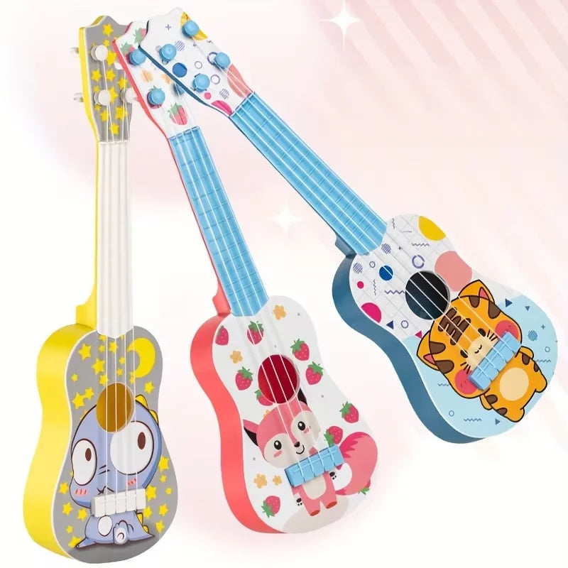 Blue Guitar Music Toy Suitable for Children Aged 0-3 And above Age Infants Early Education Musical Instrument Toy