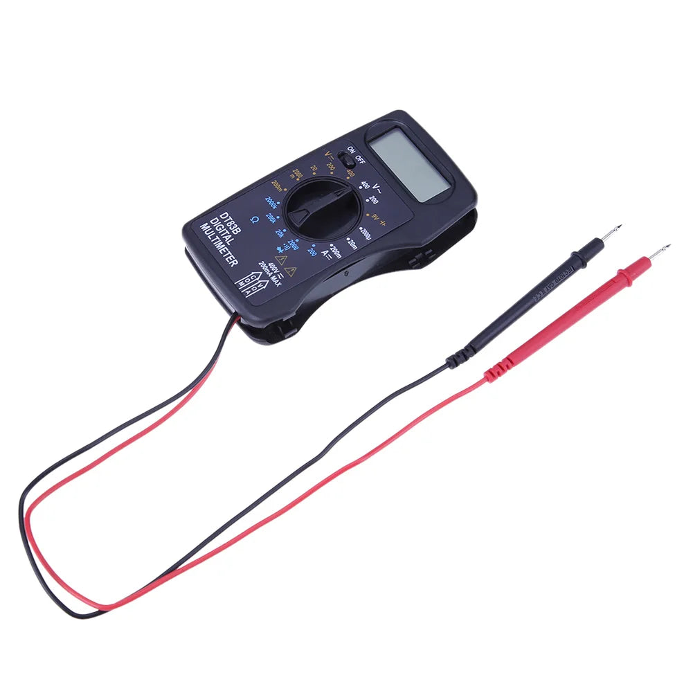 DT83B Portable Digital Multimeter 1999 Counts Mini Pocket Ammeter Voltmeter Current Voltage Ohm Meter Battery Capacity Tester