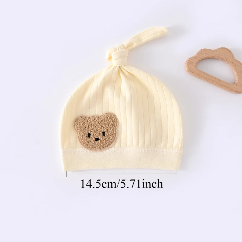 Newborn Baby Unisex Pure Cotton Knit Striped Hat