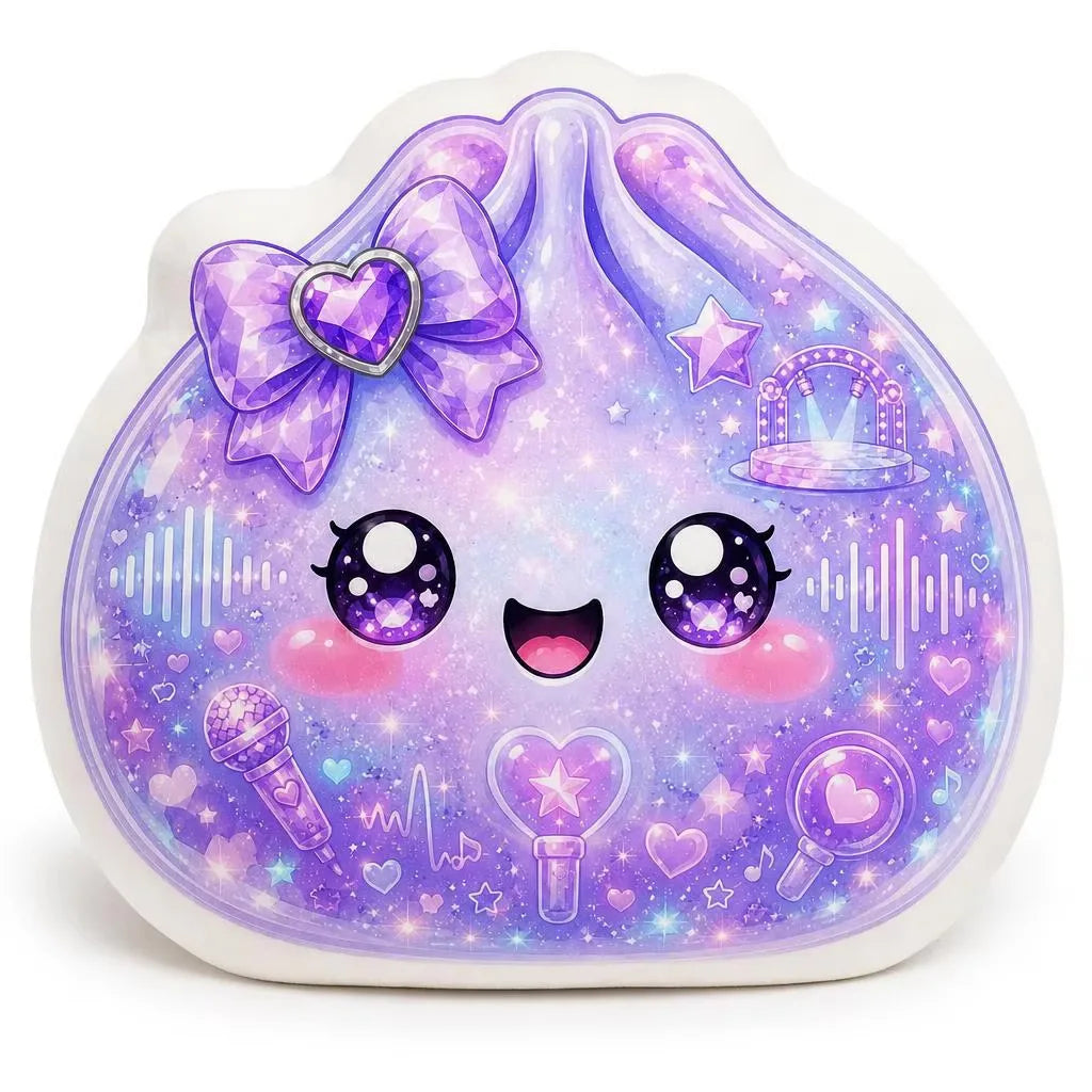 Dumpling Bao Kawaii Flower Food Shaped Pillow Cushion Irregular Stuffed Throw Pillow Home Decor Gift Bedroom Sofa Decorative