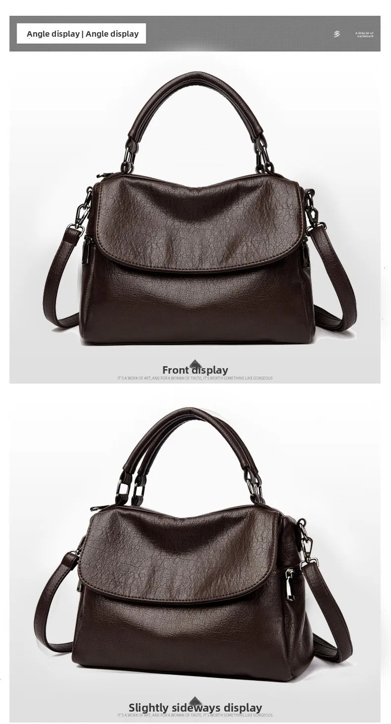 Women's Large Capacity Boston Bucket Bag