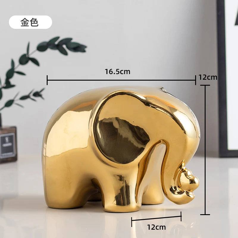 Ceramic Elephant Figurine