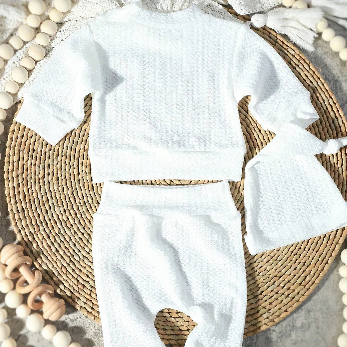 Hello World Newborn Photo Outfit, 3 Pieces