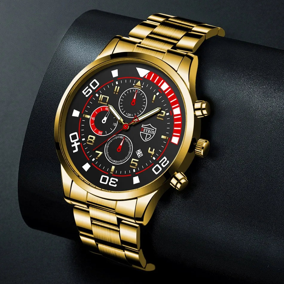 Hot Selling 10 Pcs/set Watches for Men, Watch for Men, Alloy Strap Wrist Watch for Men, Outdoor Style Watch for Men