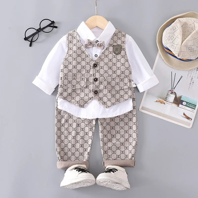 Toddler Boys Gentleman 3-Piece Formal Outfit Set