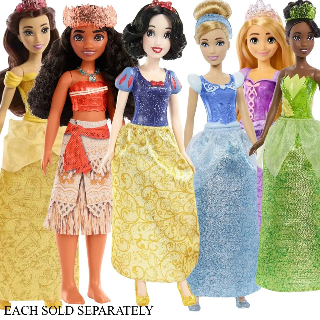 Disney Princess Posable Dolls | Snow White, Elsa, Cinderella, Belle, Rapunzel, Moana, Tiana & Ariel