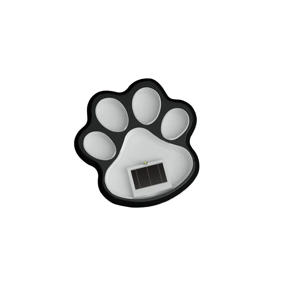 Solar lawn light LED simulation footprint dog paw floor plug light outdoor rainproof courtyard garden decorative buried light