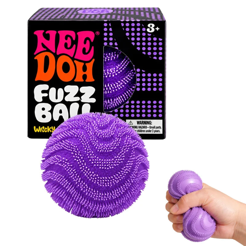 NeeDoh Fuzz Ball Blind Box Stress Relief Toy | Soft Squishy Desktop Ornament Squeeze Ball