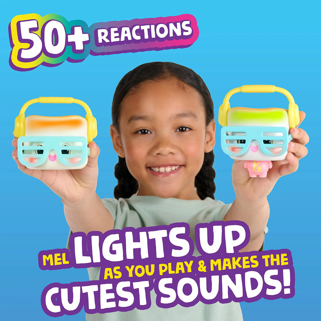 My Squishy Little Dumplings Interactive Doll Marshmallow Golden Cute Dumpling with Sound and Light Electronic Interactive Toys