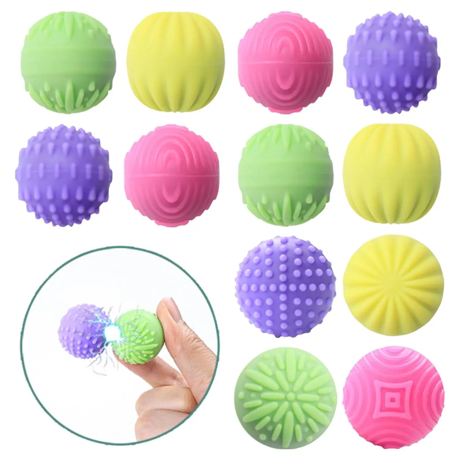12PCS Speks Magnetic Color Choice Balls - Relax for Desk, Car & Home Decor - Silicone Perfect Birthday Gift Interactive Supplies